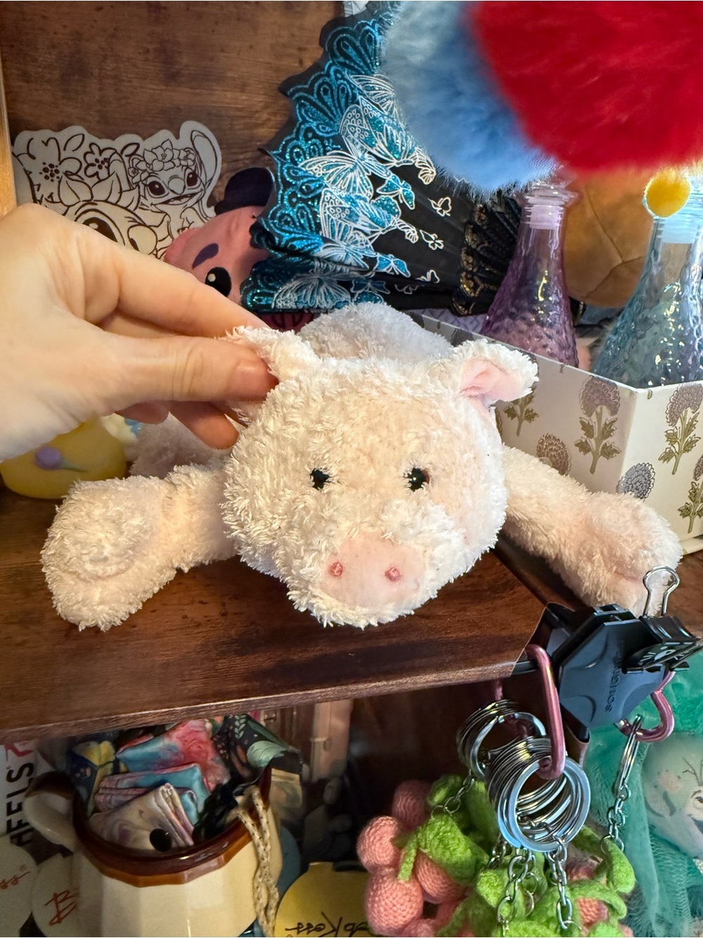 Vintage Gund pig Plush Light Pink Stuffed Animal